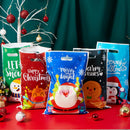 72 PCS Christmas Plastic Goodies Bags with Handles