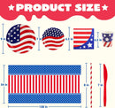 154Pcs July 4th Tableware Set, Serving 24 People
