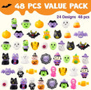 JOYIN 48 PCS Halloween Mochi Squishy Toys - Party Favors for Kids