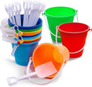 SLOOSH - Beach Buckets with Sand Shovels, 12 Sets