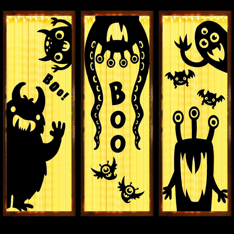 window monsters Halloween Window Clings ( Monster)