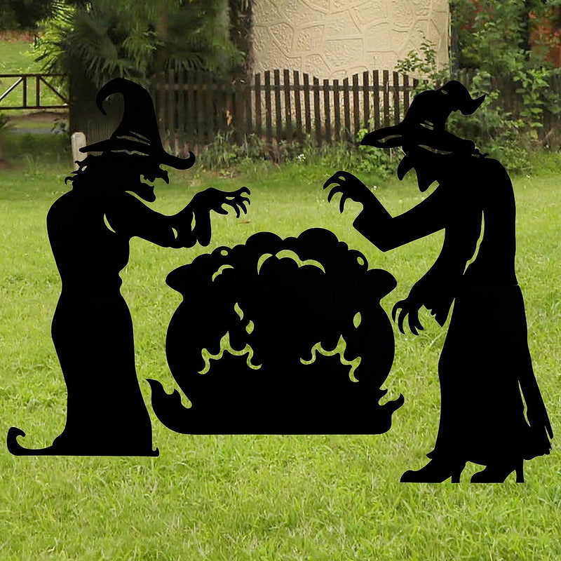Black Witches Yard Signs, 3 Pack