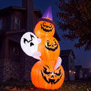 Joiedomi 6 Ft Inflatable Pumpkin with Witch Hat & Lights, Halloween Yard Decor