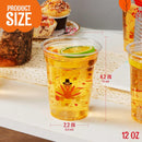 72 Pcs Thanksgiving Disposable Plastic Cups