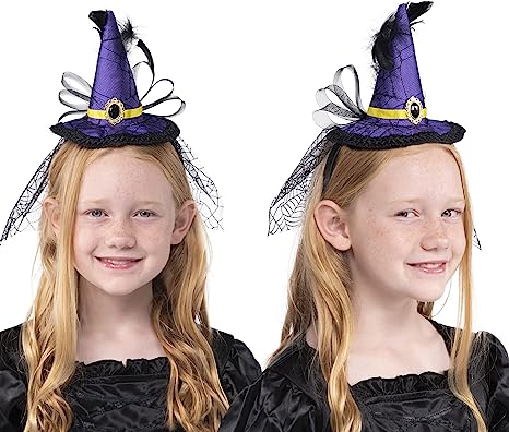 Halloween Witch Hat Headband Set 3 Pack