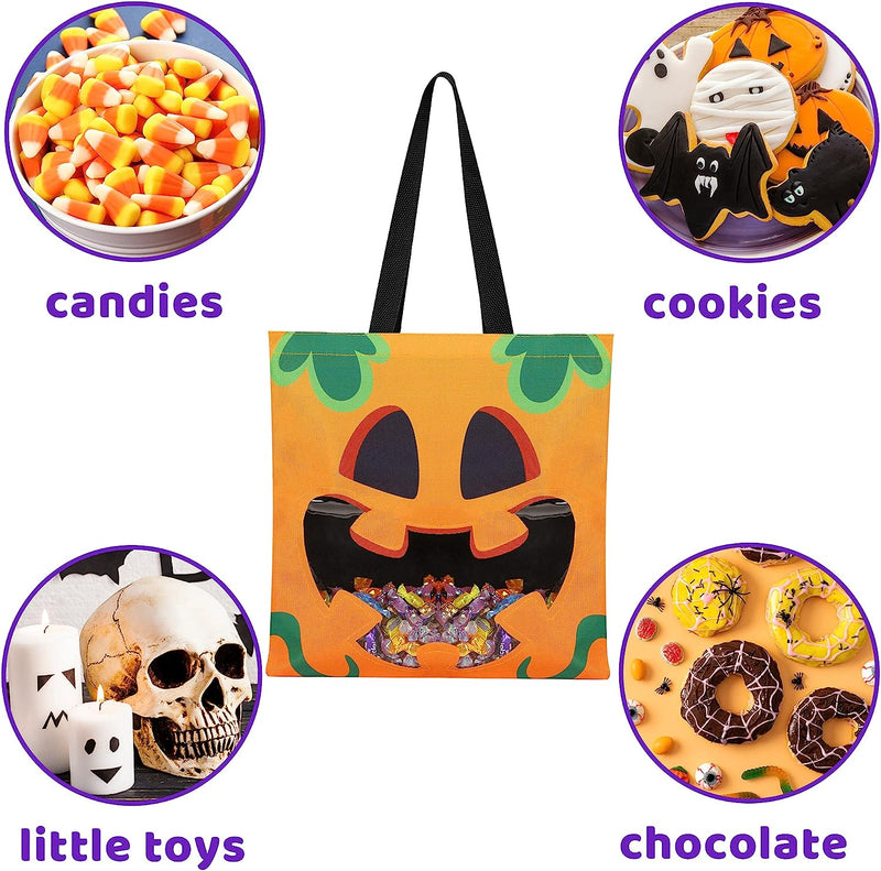 Large Treat Goody Tote See-Through Bags,  3 Pcs