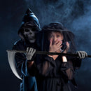 JOYIN 52-Inch Grim Reaper Scythe - Oversized Halloween Costume Prop