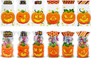 Pumpkin Shaped Halloween Treat Bags, 120 Pcs