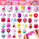 JOYIN 30 Packs Valentine’s Day Gift Cards with Mochi Squishy Toys