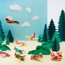 72Pcs Airplane Gliders Party Favors with Individual Bags