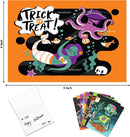 Halloween 3D push bubble-out Greeting Cards, 72 Pcs