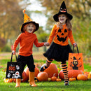 Halloween Non-Woven Bags Colorful Orange and Black, 32 Pcs