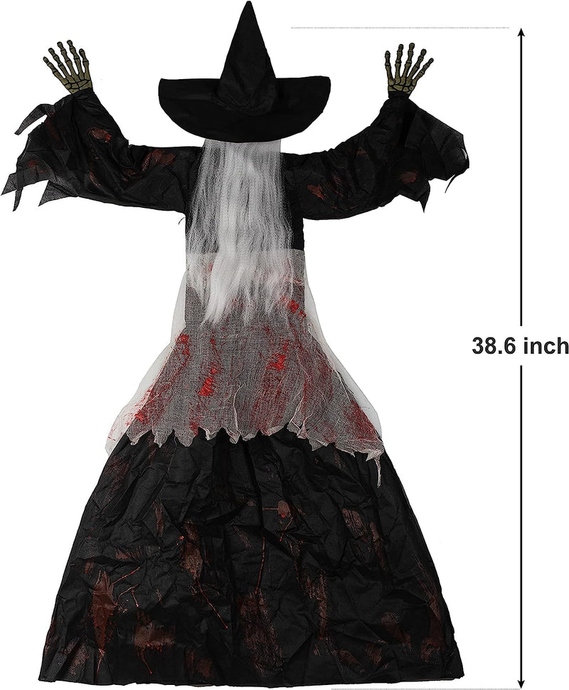 38.6in Witch Wall Climber Decoration