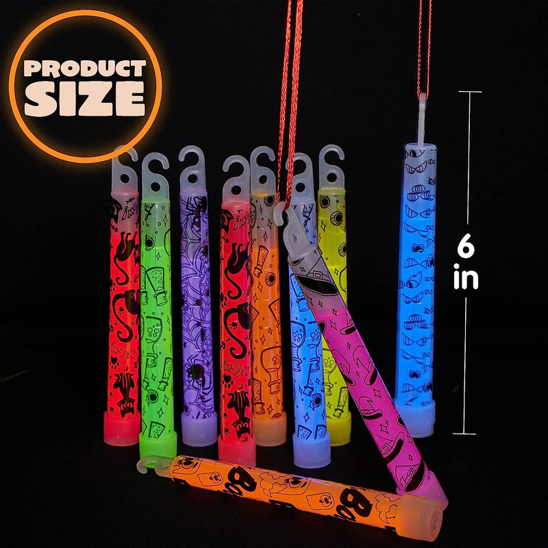 18 Halloween Glow Sticks