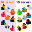 Halloween Novelty Rubber Duckies, 18 Pcs