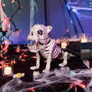 11in Tall Skeleton Puppy Plastic Figurine