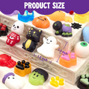 JOYIN 24 Pcs Halloween Mochi Squishy Toys with Gift Bags