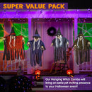 4 Pcs Hanging Witches (Purple, Orange, Green, Grey)