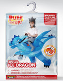 JOYIN Inflatable Ice Dragon Costume - Blue Ride-On Blow Up Halloween Suit