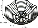 Large Spider Web Plastic Bowls, 3 Pcs