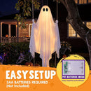 JOYIN 5 FT Hanging Swing Ghost - Light-Up Halloween Outdoor Decoration