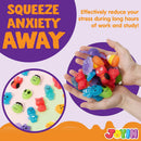 Halloween Mochi Squishy Toys with Glitter 24 Pcs