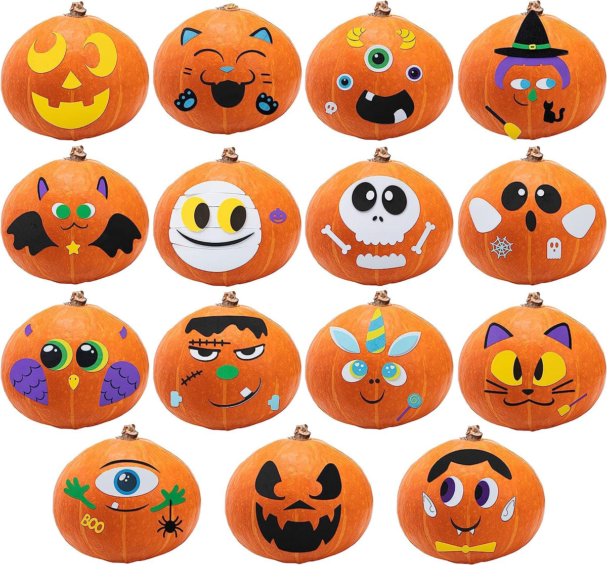 LRIGYEH Halloween purchases Foam Pumpkin Craft Kit and Pumpkin Stickers