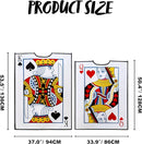 JOYIN 2 PCS King & Queen Playing Card Costume - Adult Couple Halloween Set