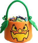 Pumpkin Halloween Plush Bucket with Handle