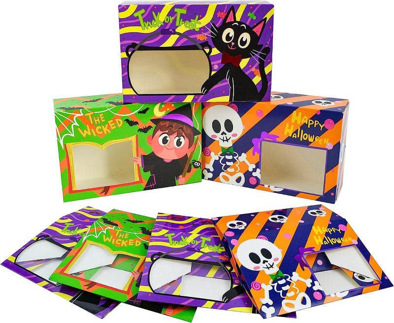Halloween Cookie Gift Box with Clear Window,  24 Pcs