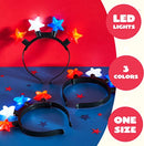 3Pcs Patriotic LED Headbands