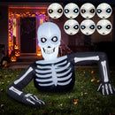 Halloween Skeleton Inflatable – 5.5 ft Animated LED Blow Up Yard Decor with LCD Eyes
