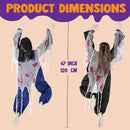 Joyin-2 Pcs 47in Halloween Climbing Zombies Wall Decoration