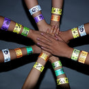 Halloween Reflective Slap Bracelets 72 Pcs