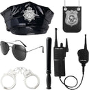 JOYIN 6 PCS Police Costume Accessories Set - Halloween Detective Dress-Up Kit