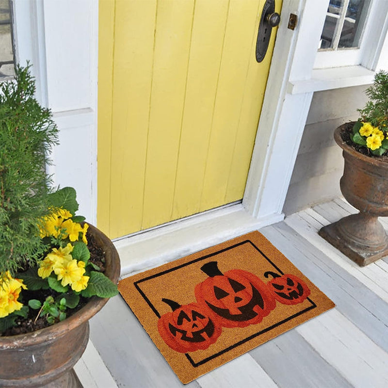 Pumpkin Patterned Doormat