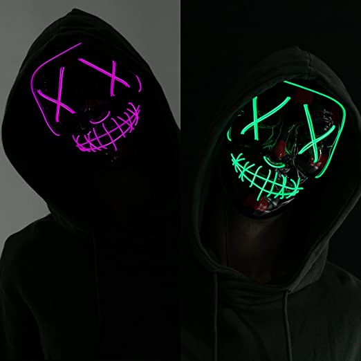 Halloween Led Masks, 2 Pcs