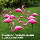10Pcs Small Pink Flamingo Yard Ornament