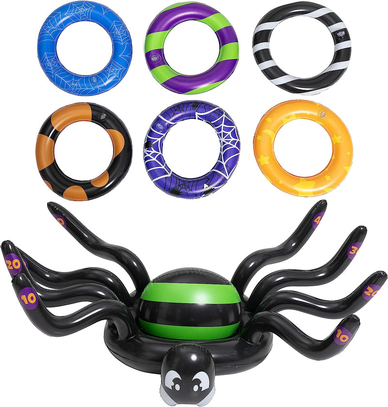 Halloween Spider Ring Toss Game Toy Set