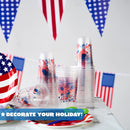 98Pcs July 4th Tableware Set, Serving 24 People