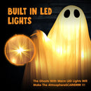 2 Pcs 35.5” Halloween Light up Hanging Ghost