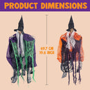 19.6in Halloween Hanging Evil Witch, 4 Pack