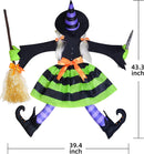43" Halloween Crashing Witch Into Tree