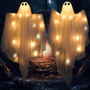 2 Pcs 35.5” Halloween Light up Hanging Ghost