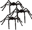 3 Pack Halloween Realistic Hairy Spiders
