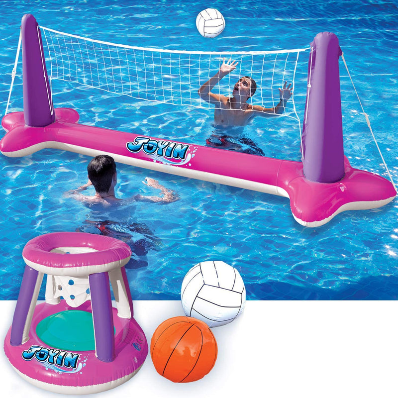 SLOOSH - Inflatable Basketball & Volleyball Pink