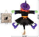 44" Crashing Witch Into Tree with Sign