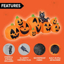 Joiedomi 10 Ft Inflatable Halloween Pumpkin Set with Witch Cat