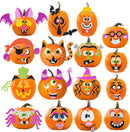 16 Foam Halloween Pumpkin Decorating Craft Kit