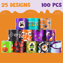 Halloween Friendship Slap Bracelet for Kids, 100 Pcs